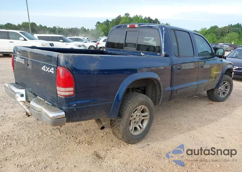 2002 Dodge Dakota Slt z USA, uszkodzony, nr VIN 1B7HG48N82S678086